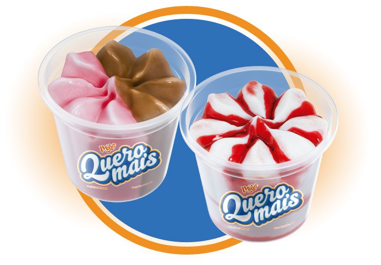 Sorvete Quero Mais Choc. e Morango 55g